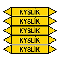 Značení potrubí, kyslík